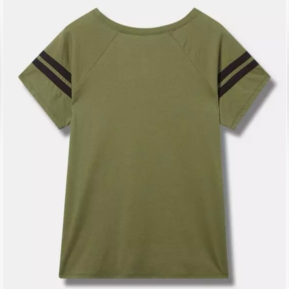 Torrid Betty Boop Classic Fit Cotton Boatneck Varsity Tee. - Picture 3 of 5